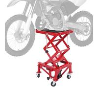 Pont élévateur de moto, avec commande au pied, réglable de 35 à 87 cm, pour motos, VTT et quads, jusqu'à 200 kg