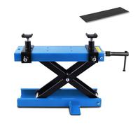 Pont elevateur moto bleu incl. pad en caoutchouc stand a ciseaux