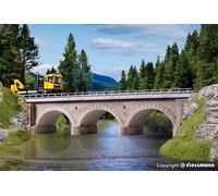 Pont En Arc En Pierre Droit À Piste Unique HO Échelle Kit Kibri 39721
