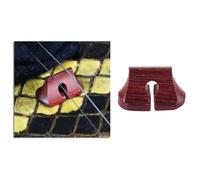 Pont Erhu By100 en Bois de Palissandre pour Accessoires Musicaux | Pièce Rouge, Structure Robuste et Finition Élégante, pour Montage D’instrument, Qualité Sonore Soignée