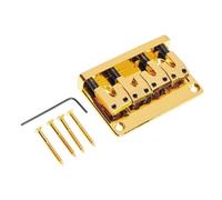 Pont fixe pour guitare basse électrique à 4 cordes, 79.5x51.5MM, assemblage de pont de guitare, Texture métallique, parfait pour le ton électrique Vintage