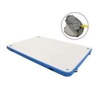 vidaXL Pont flottant gonflable Plateforme de natation 92722 300x150x15 cm Bleu et blanc