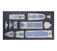 Pont Immitation Bois Pour Z28 - Maquette De Bateau Hasegawa 72151-Hasegawa