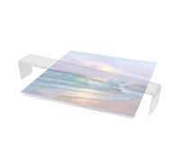 Pont incliné: protecteur de taches acryliques transparentes, outil ergonomique de repos à la main | Empêche les taches d'œuvres d'art, améliore la précision du dessin, fournit