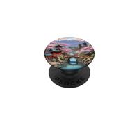 Pont Japonais Sakura Pagode Mount Fuji PopSockets PopGrip Adhésif