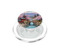Pont Japonais Sakura Pagode Mount Fuji PopSockets PopGrip pour MagSafe