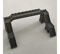 Pont miniature pour modèles Outland Paysage ferroviaire Passerelle aérienne 1:220 Z Scale Accessoires