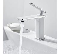 Pont mont noir blanc de salle de bain robinet en laiton robinet de bassin de laiton LWX