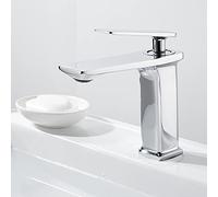 Pont mont noir blanc de salle de bain robinet en laiton robinet de bassin de laiton LWX