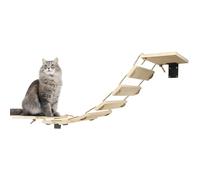Pont Mural, étagère de Large et Marche d'escalade pour Chat à Faire soi-même, pour la Plupart des Chatons, Chats Moyens et Grands-32,5 x 15,5 x 85 cm - Couleur d'origine