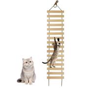 Pont mural pour chat, escaliers en bois multi-niveaux avec corde | Échelle d'escalade pour chat pour étagère, plafond, escalier, mur, fenêtre, salon, chambre à coucher, magasin