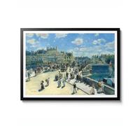 Pont Neuf, Paris par Pierre-Auguste Renoir, Poster Impressionniste, Art Mural, Paysage, Scène de Rivière Parisienne, Décoration de Ville Française, Art Cadeau, Archival Matte, 50 x 70 cm (Impression