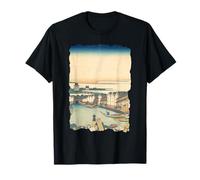Pont Nihonbashi à Edo Hokusai Art Japonais rétro Vintage T-Shirt