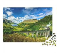 Pont pittoresque Highland 1000 Pièce Carton Robuste Puzzle Premium Amants De Famille Entraînement du Cerveau Décoration Murale Pack De Valeur 52x38cm/1000pcs