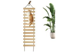 Pont pour Chat en Bois à Plusieurs Niveaux avec Corde en sisal, Cadre d' | Accessoire élégant pour animaux de compagnie, échelale conçue avec amour, outil d'escalade pratique, accessoires pour é