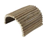 Pont pour Hamster, Pont D'échelle en Bois, Cachette en Bois Pliable, Jouets Mignons pour Hamster, Accessoires de Cage pour Petits Animaux, Favorise l'exercice (20 * 30CM)