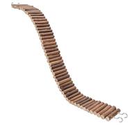 Pont pour petits animaux - Clôture d'escalade en bois, échelle pliable pour hamster, pont en arc avec jouet à mâcher, plate-forme d'escalade sûre | Convient pour Hamster souris Chinchilla gerbille