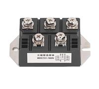 Pont Redresseur, 1600V 250A Triphasé 5 Bornes Diode pour Charge PWM | Structure Triphasée Compacte Léger Installation Simple Entrée Onduleur PWM Sortie Stable Charge Batterie Haute Performance