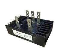 Pont redresseur à 5 bornes noires en forme de dissipateur thermique 100 A 1600 V triphasé pour redresseur avec dissipateur thermique