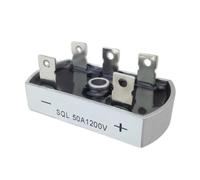 Pont redresseur, boîtier en aluminium, diode triphasée, module SQL50A 60 x 32 24,2 mm, 50 A 1200 V, 1 pièce