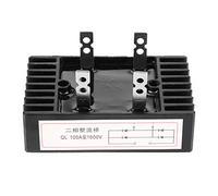 Pont redresseur de diode à 2 phases redresseur en pont de puissance élevée de tension de 100A ampère 1600V avec dissipateur de chaleur bonne dissipation de chaleur