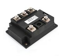 Pont redresseur, pièce MDS 20 A-1200 A 1600 V avec plaque de base en cuivre triphasée noire pour équipements industriels (MDS1000A)