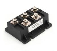 Pont redresseur, pièce MDS 20 A-1200 A 1600 V avec plaque de base en cuivre triphasée noire pour équipements industriels instruments