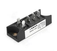 Pont redresseur, pièce MDS 20 A-1200 A 1600 V avec plaque de base triphasée en cuivre noir pour équipements industriels (MDS50A)