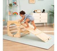 Active Tots Pont Toboggan en Bois Montessori pour Tout-Petits, en Bois certifié FSC