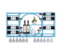 Pontage à vin Mural de Style Industriel pour décoration de Maison ou de Restaurant en Fer forgé en Fer pour Armoire à vin (Noir 90x11x42cm)