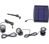 Pontec Éclairage pour étang 77939 - jeu de 3 LED 0,5 W noir