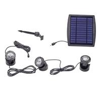 Pontec 77939 Eclairage pour étang jeu de 3 LED 0.5 W noir