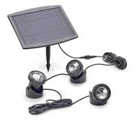Pontec 77939 Eclairage pour étang jeu de 3 LED 0.5 W noir