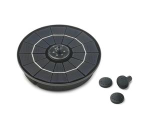 Pontec PondoSolar LED Island Pompe de jeu d'eau solaire avec LED et batterie Fontaine solaire pour étang et petit jardin