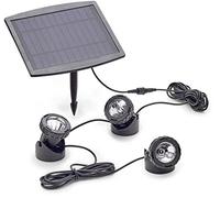 Pontec Éclairage pour étang 77939 - jeu de 3 LED 0,5 W noir