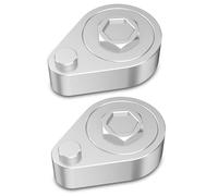 pontet de Guidon Adaptateur Fixation pour Rehausse De Guidon Moto Fourche 43 Mm, pour VFR800 VTEC 2002 Moto Riser Rehausseurs(Argent)
