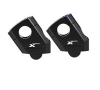 pontet de Guidon Colliers De Serrage pour Rehausse Guidon Moto pour BMW S1000XR S1000 XR Moto Riser Rehausseurs(Noir)