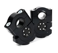 pontet de Guidon Kit D'adaptateurs De Rehausse Guidon pour Kawasaki ER6F, ER6N, Z900RS D'adaptateur Montage Pince Moto Riser Rehausseurs(Noir)