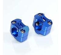 Pontet de Guidon Mad Compatible avec Auto 22-28mm + H25mm Bleu anodisé