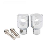 Pontet Guidon 2 2mm 25mm Kit de serrage de support de guidon de moto for 1 '7/8 "Barres de poignée universelle Pontet Guidon 22mm (Color : 22mm Chrome)
