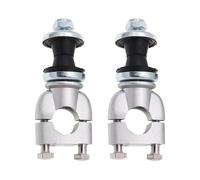 Pontet Guidon 2 PCS 7/8 "Silver Aluminium de guidon de la moto RISERS RISERS 22MM poignée de la barre de la barre de la barre de la barre