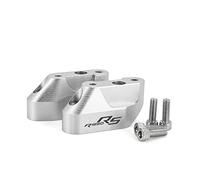 Pontet Guidon Pour BMW R1200RS 2015 2016 2017 2018 2019 2020 R1250RS 2019 2020 2021 R 1200 1250 RS Moto Accessoires Guidon Riser Clamp Arrière Déplacer Mont Rehausseur Guidon Moto (Couleur : E-Silver