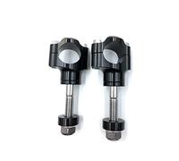 Pontet Guidon Pour Suzuki Guidon Riser Moto Guidon Pince CNC En Alliage D'aluminium Bar Pinces 1 1/8 "28mm Rehausseur Guidon Moto (Couleur : 12mm Black)