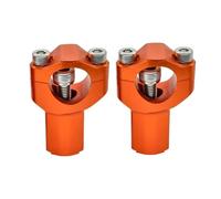 Pontet Guidon Support de pince barre montage guidon CNC moto 55mm(Orange)