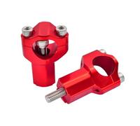 Pontet Guidon Support de pince barre montage guidon CNC moto 55mm(Red)