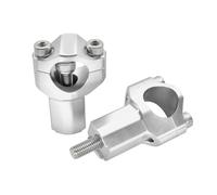 Pontet Guidon Support de pince barre montage guidon CNC moto 55mm(Silver)