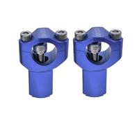 Pontet Guidon Support de pince barre montage guidon moto 55 mm(Blue)