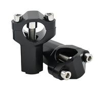Pontet Guidon Support de pince barre montage guidon moto CNC(Black Increased)