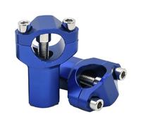 Pontet Guidon Support de pince barre montage guidon moto CNC(Blue Increased)