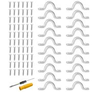 Pontet INOX,30 pièces Pontet, 42 × 15 mm Pontet a Visser,Acier Inoxydable Forme à Bosse Boucle Fixe, Pinces à Courroie en Acier Inoxydable, Matériel Marin, Plaque de Pont, Kit de Fixation